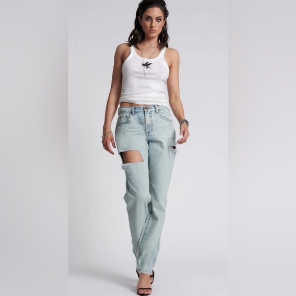 One Teaspoon Denim - One Teaspoon BNWT High Waisted Balloon Denim Kansas Blue SZ 27